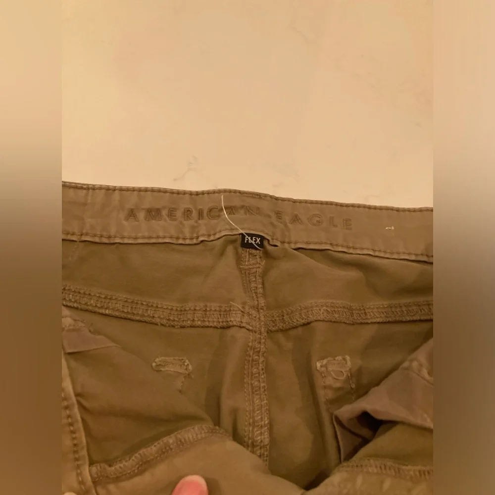 Men American eagle brown tan khaki skinny flex dress work casual pant chino 32
